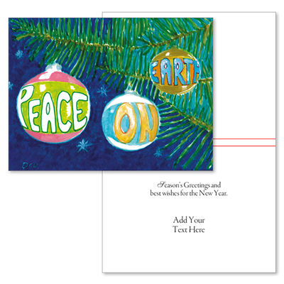 Peace on Earth Ornaments (Type Only)